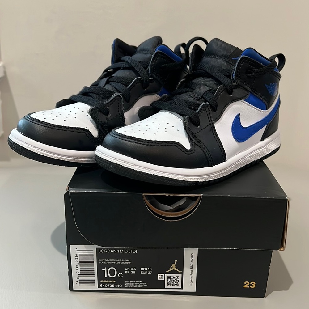 Jordan 1 Mid Size 10C (toddler)